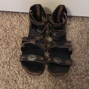 Women's Brown Strappy Sandals